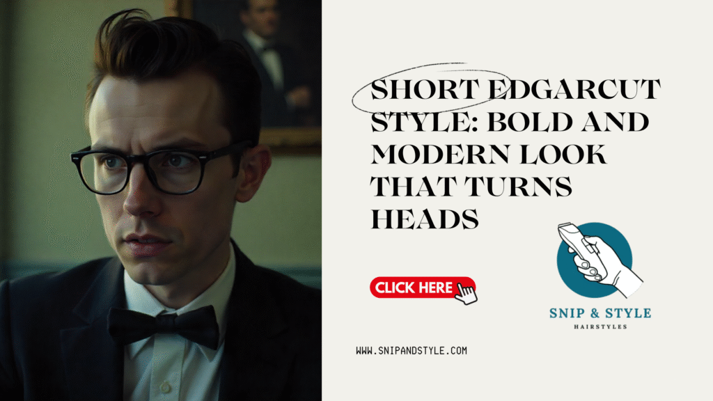Short Edgarcut Style: Bold and Modern Look That Turns Heads