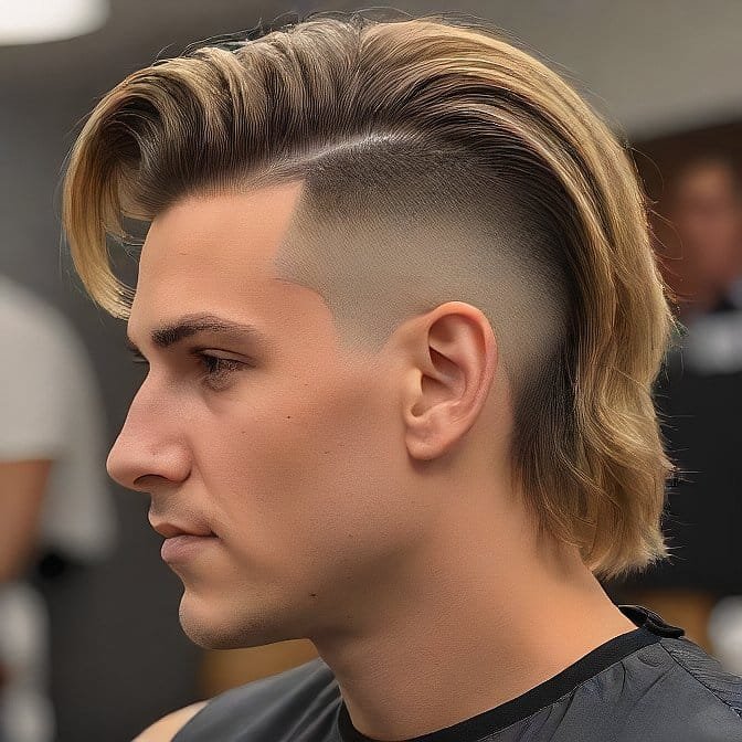 fade mullet haircut