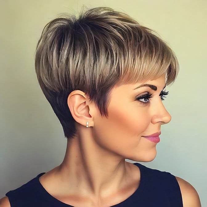 DIY pixie haircut