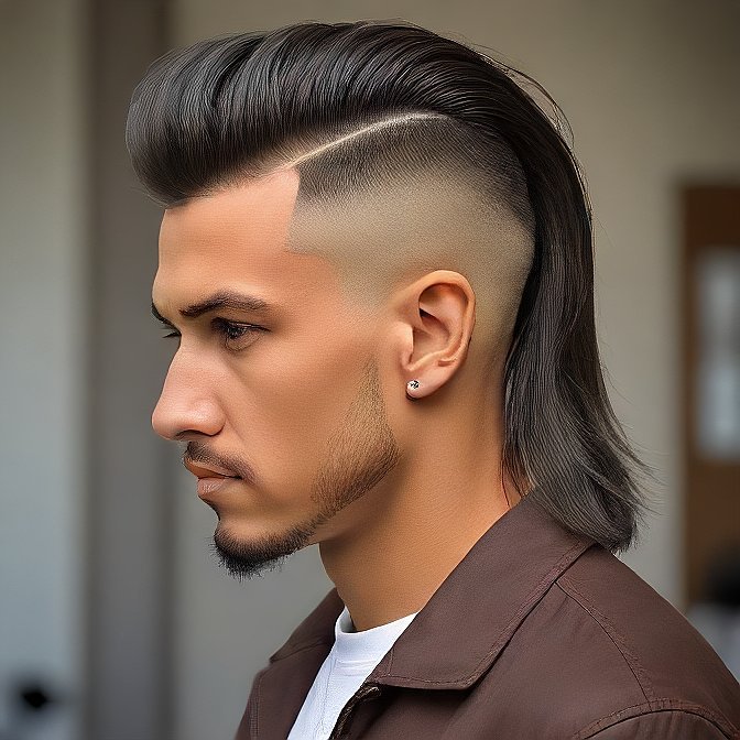 Undercut Mullet Haircut