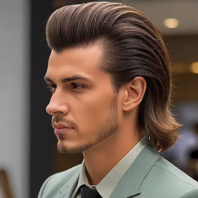 Pompadour Mullet Haircut