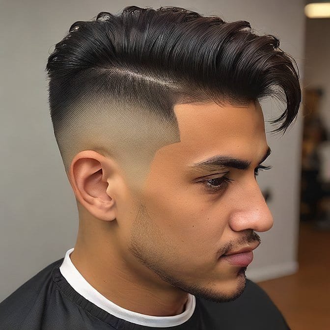 messy fade