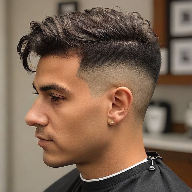 messy fade