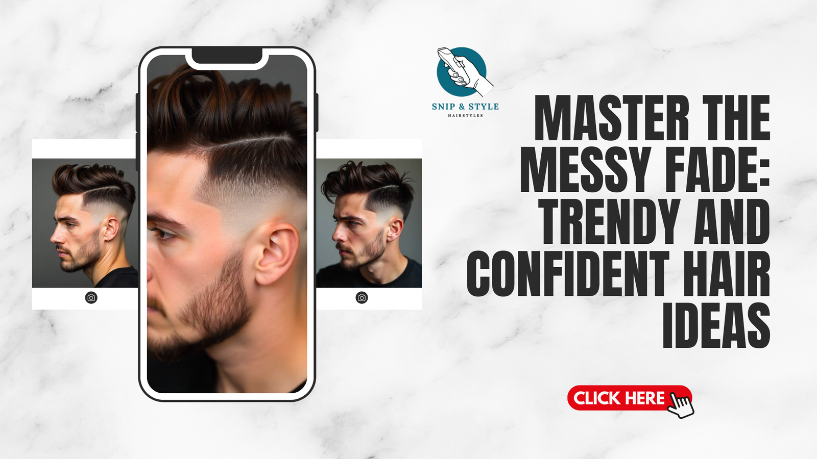Master the Messy Fade: Trendy and Confident Hair Ideas