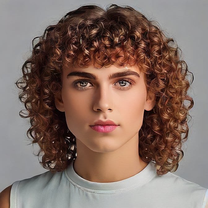 Curly Mullet