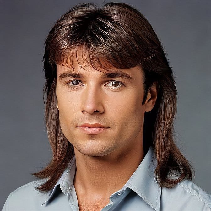 Mullet with Bangs