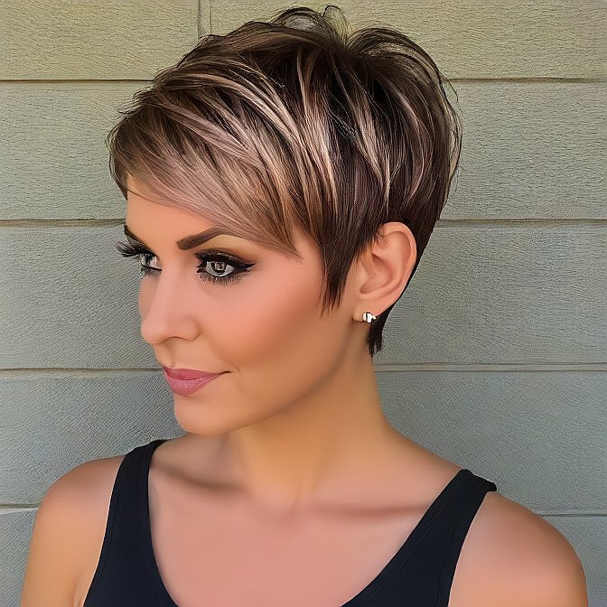 Two-Tone Pixie Styles