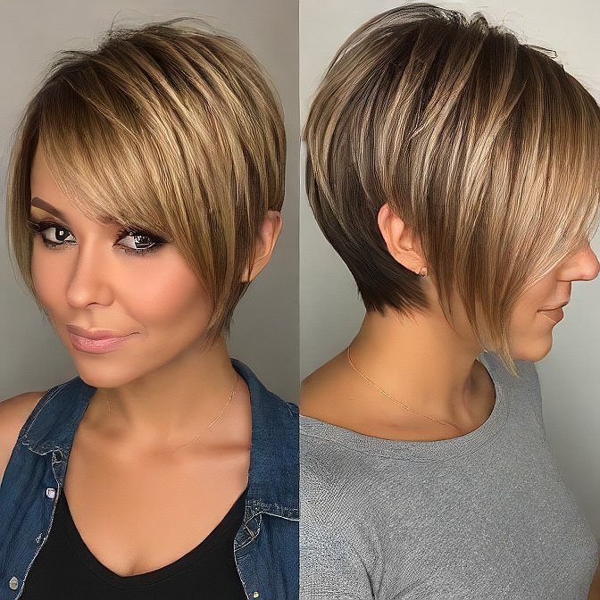 Two-Tone Pixie Styles